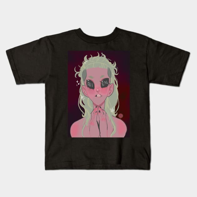 I am a ALIEN Kids T-Shirt by Yandere_Donut